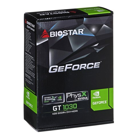 Karta graficzna BIOSTAR GeForce GT 1030 4GB ATX Karta graficzna BIOSTAR GeForce GT 1030 4GB ATX
