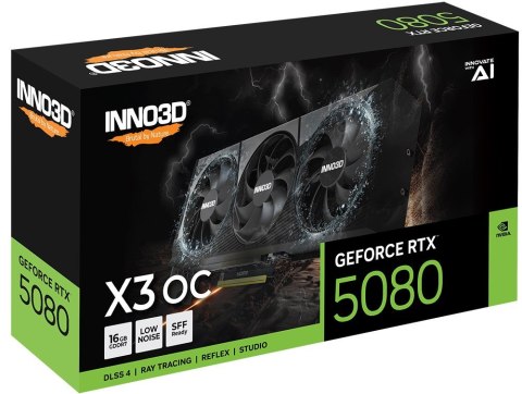 Karta graficzna INNO3D GeForce RTX 5080 X3 OC Karta graficzna INNO3D GeForce RTX 5080 X3 OC
