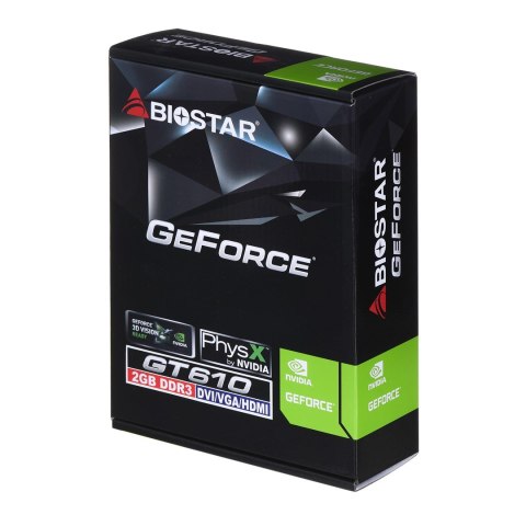 Karta graficzna BIOSTAR GeForce GT 610 2GB Karta graficzna BIOSTAR GeForce GT 610 2GB
