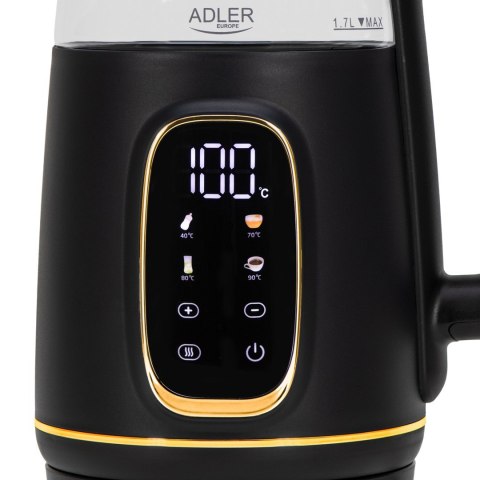Czajnik elektryczny ADLER AD 1305 czarno-złoty