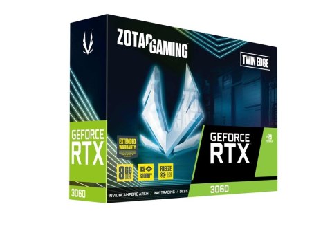 Karta graf. ZOTAC GeF RTX 3060 Twin Edge 8GB GDDR6 (WYPRZEDAŻ) Karta graf. ZOTAC GeF RTX 3060 Twin Edge 8GB GDDR6 (WYPRZEDAŻ)