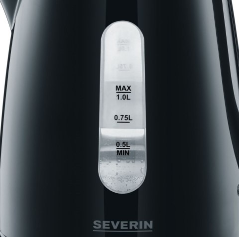 SEVERIN CZAJNIK ELEKTRYCZNY 1L, PLASTIK, ZAKRYTA GRZAŁKA, WSKAŹNIK POZIOMU WODY, ZAKRYTY ELEMENT GRZEJNY, MOC 2200W WK3410