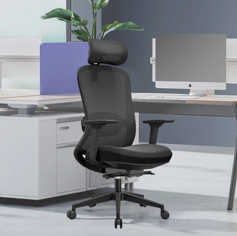 Fotel biurowy ergonomiczny Rosa czerwony ANGEL