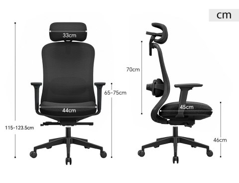 Fotel biurowy ergonomiczny Rosa czerwony ANGEL