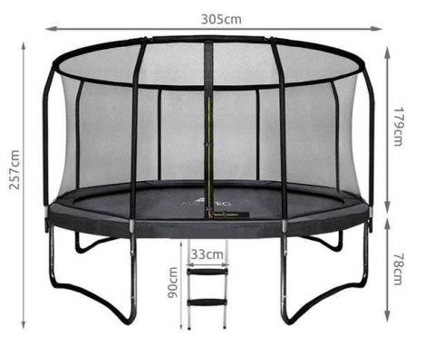 OUTLET Trampolina Ogrodowa Model Exclusive 312cm/10FT Dla Dzieci Z Wzmacnianą Siatką OUTLET Trampolina Ogrodowa Model Exclusive 312cm/10FT Dla Dzieci Z Wzmacnianą Siatką