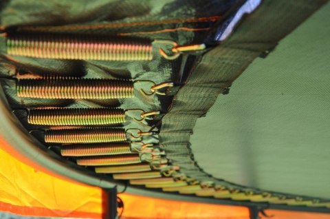 Trampolina Ogrodowa 487cm/16ft pomarańczowa Maxy Comfort Plus Z Wewnętrzną siatką