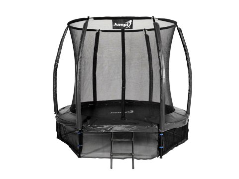 Trampolina Ogrodowa Jumpi 252cm/8FT Maxy Comfort Plus CZARNA Z Wewnętrzną Siatką Trampolina Ogrodowa Jumpi 252cm/8FT Maxy Comfort Plus CZARNA Z Wewnętrzną Siatką