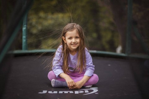 Trampolina Ogrodowa Jumpi 487cm/16FT Maxy Comfort Plus Czarna Z Wewnętrzną Siatką
