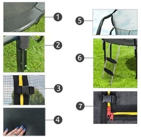 Trampolina Ogrodowa Model Exclusive 252cm/8FT Dla Dzieci Z Wzmacnianą Siatką Trampolina Ogrodowa Model Exclusive 252cm/8FT Dla Dzieci Z Wzmacnianą Siatką