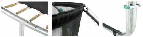 Trampolina Ogrodowa Z Wewnętrzną Siatką Jumpi Maxy Comfort 312cm/10FT Zielona