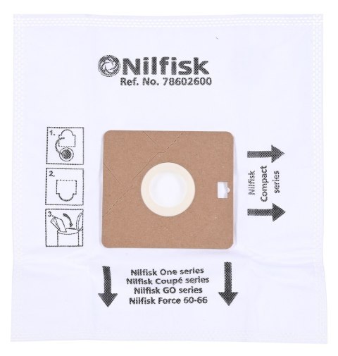 NILFISK Worki materiał do odkurzaczy NEOCOUPE 5szt NILFISK Worki materiał do odkurzaczy NEOCOUPE 5szt